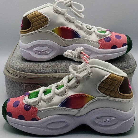 Reebok x Hasbro Classic Question Mid Iverson Candy Land GZ0082 (GS) Boys Size 2 - Picture 2 of 9